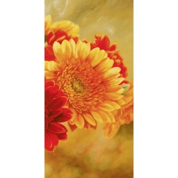 Tableau floral sur toile. Serena Biffi, Gerberas au soleil III