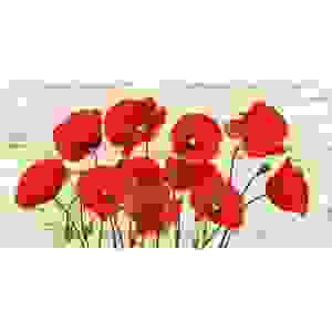 Wall art print and canvas. Serena Biffi, French Poppies