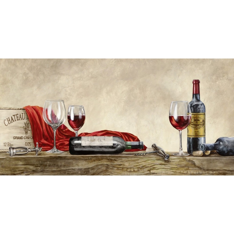 Wall art print and canvas. Sandro Ferrari, Grand Cru Wines (detail)
