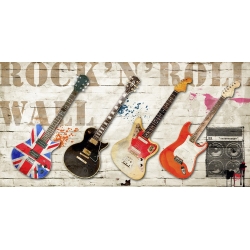Cuadros musicales en canvas. Steven Hill, Rock'n'Roll Wall