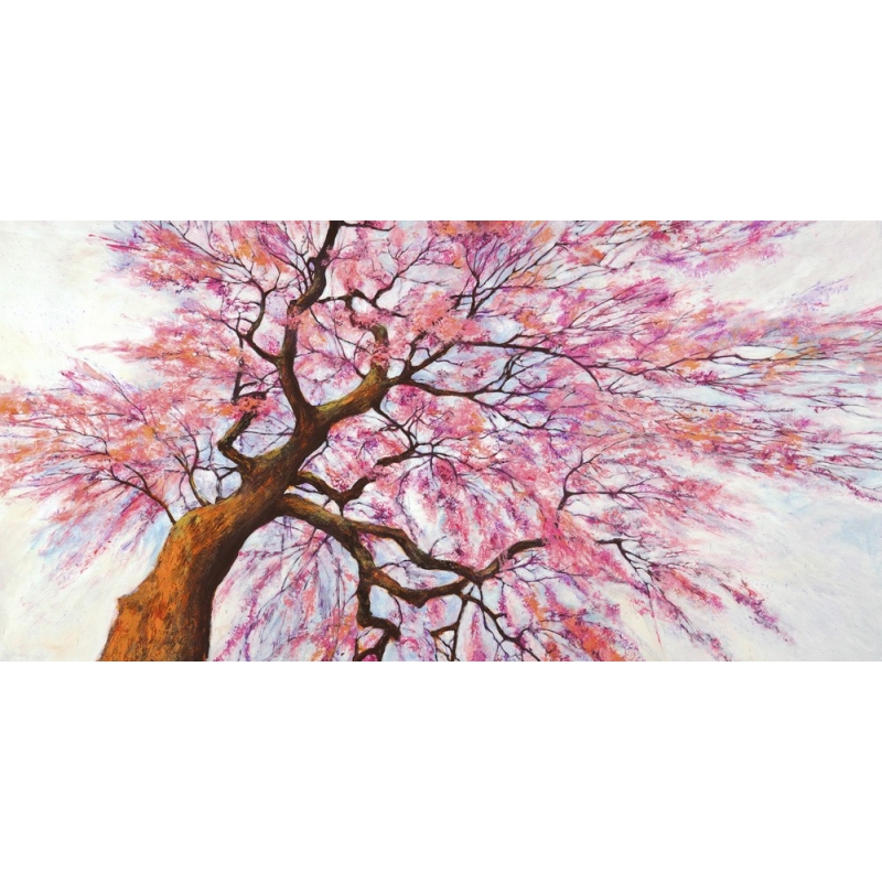 Cuadro árbol en canvas. Silvia Mei, Debajo del árbol floreciente