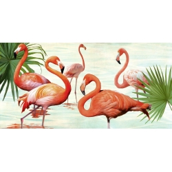Leinwandbilder Tiere. Teo Rizzardi, Flamingos