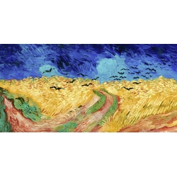 Wall art print and canvas. Vincent van Gogh, Wheat Field with Crows