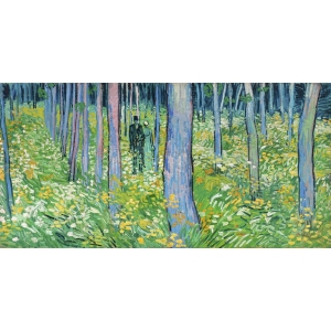 Wall art print and canvas. Vincent van Gogh, Undergrowth with two figures