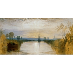 Wall art print and canvas. William Turner, Chichester Canal