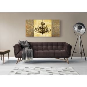 Wall art print and canvas. Remy Dellal, Chandelier Classique
