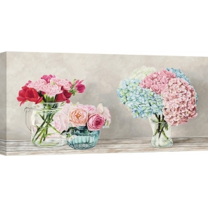 Blumen Leinwandbilder. Remy Dellal, Fleurs et Vases Blanc