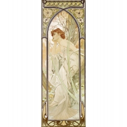 Wall art print and canvas. Alphonse Mucha, Times of the Day: Evening