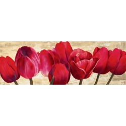 Quadro, stampa su tela. Cynthia Ann, Red Tulips