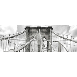 Cuadro en canvas, poster New York. Mañana en el puente de Brooklyn