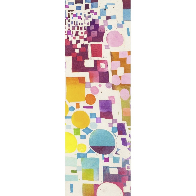 Cuadro abstracto geometrico en canvas. Bacci, Multicolor Pattern III