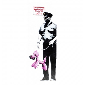Tableau sur toile. Graffiti attributed to Banksy. Los Angeles