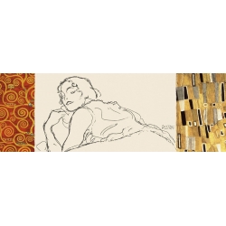 Leinwandbilder. Gustav Klimt, Deco Woman II