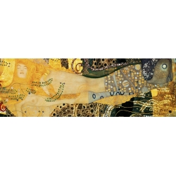 Quadro, stampa su tela. Gustav Klimt, I serpenti d'acqua I (dettaglio)