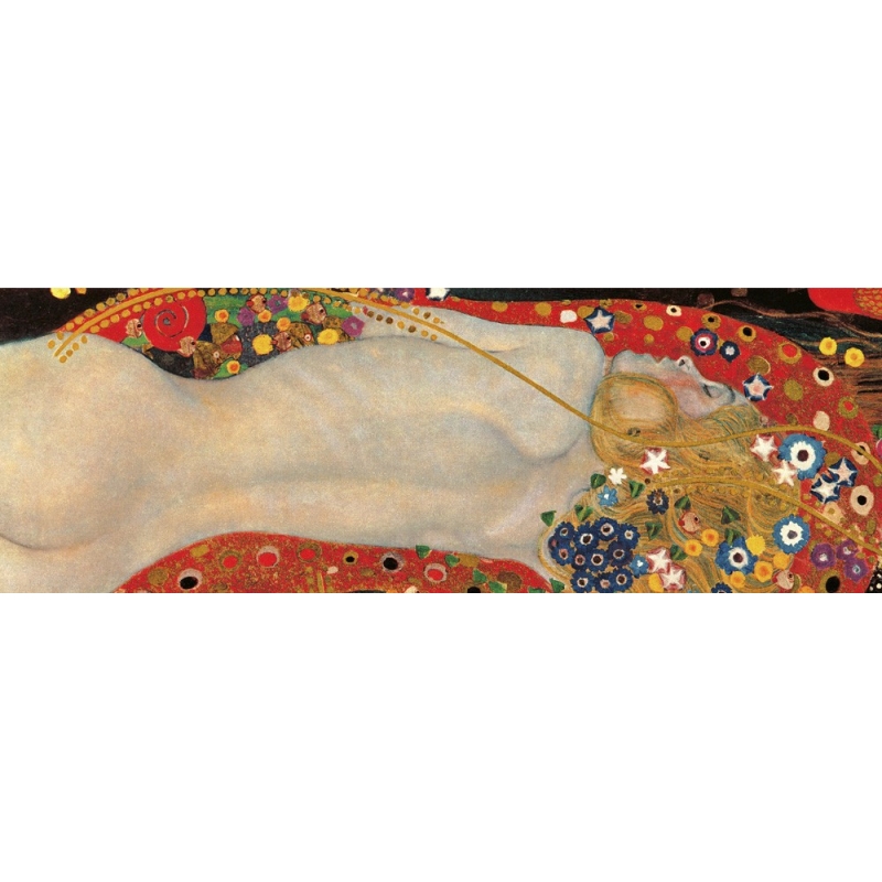 Cuadro en canvas. Gustav Klimt, Serpientes de mar I (detalle)
