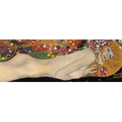 Cuadro en canvas. Gustav Klimt, Serpientes de mar II (detalle)