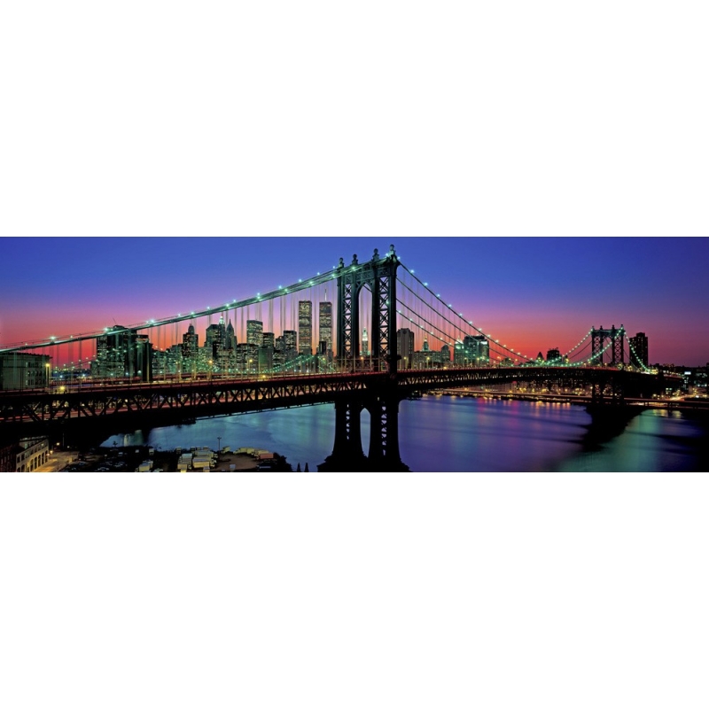 Cuadro en canvas, poster New York. El puente de Manhattan y el horizonte