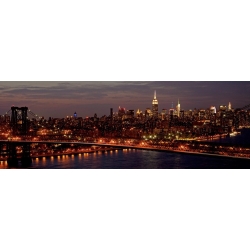 Cuadro en canvas, poster New York. Midtown Manhattan y el puente