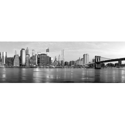 Tableau sur toile. Manhattan and Brooklyn Bridge, New York