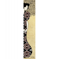 Wall art print and canvas. Gustav Klimt, Woman and Tree I (Gold)