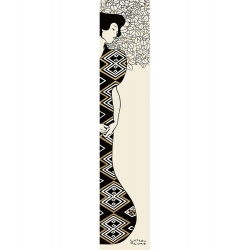 Cuadro en canvas. Gustav Klimt, Mujer y árbol I (Neutral)
