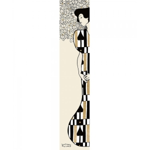 Quadro, stampa su tela. Gustav Klimt, Woman and Tree II (Neutral)