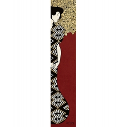 Leinwandbilder. Gustav Klimt, Frau und Baum I (Red)