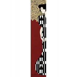 Leinwandbilder. Gustav Klimt, Frau und Baum II (Red)
