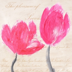 Tableau floral sur toile. Muriel Phelipau, Classic Tulips I