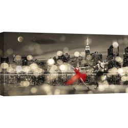 Wall art print and canvas. Dianne Loumer, Dancin' in the Moonlight (BW)