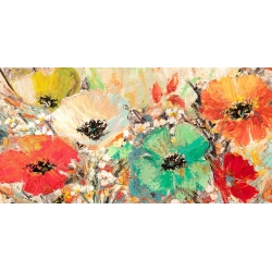 Cuadros amapolas en canvas. Florio, Brotes en flor