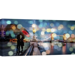 Wall art print and canvas. Dianne Loumer, Kissing in London