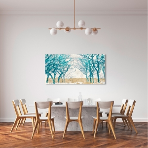 Wall art print and canvas. Alessio Aprile, Turquoise Trees