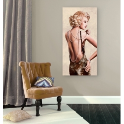 Wall art print and canvas. Sonya Duval, Red Carpet (detail)