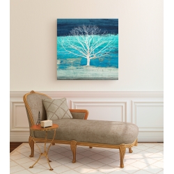 Wall art print and canvas. Alessio Aprile, Treescape #3 (Azure, detail)