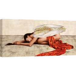 Wall art print and canvas. Sonya Duval, Reclined Angel (detail)