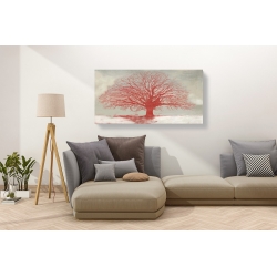 Wall art print and canvas. Alessio Aprile, Red Tree