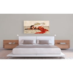 Wall art print and canvas. Sonya Duval, Reclined Angel (detail)
