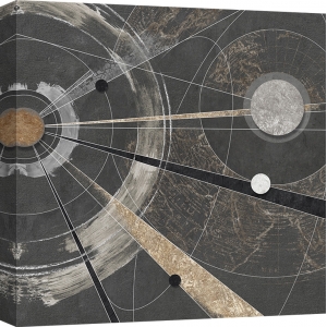 Cuadro abstracto geometrico en canvas. Arturo Armenti, Orbital I