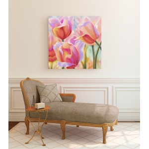 Cuadros de flores modernos en canvas. Tulips in Wonderland II