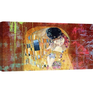 Tableau sur toile. Eric Chestier, Le baiser de Klimt 2.0 (détail)