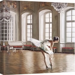 Tableau sur toile. Pierre Benson, Rehearsing Ballerina