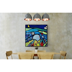 Wall art print and canvas. Wallas, Jellyfish in Love