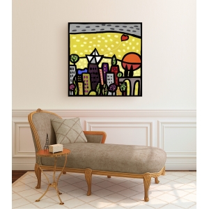 Wall art print and canvas. Wallas, The heart of the city