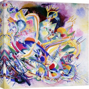 Cuadro abstracto en canvas. Wassily Kandinsky, Improvisation Painting