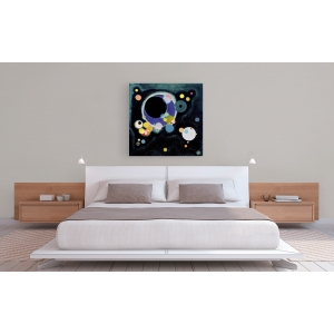 Cuadro abstracto en canvas. Wassily Kandinsky, Sketch for Several Circles