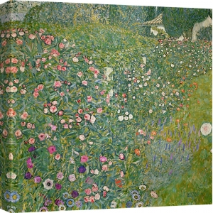 Wall art print and canvas. Gustav Klimt, Italian Garden Landscape