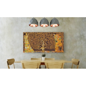 Quadro, stampa su tela. Gustav Klimt, L'Albero della Vita (Brown Variation)