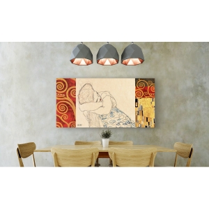 Wall art print and canvas. Gustav Klimt, Klimt Patterns – Woman Resting