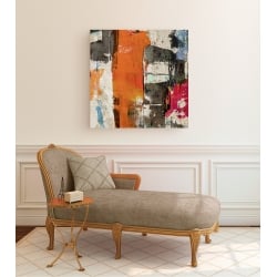 Cuadro abstracto moderno en canvas. Anne Munson, Colors Royale II